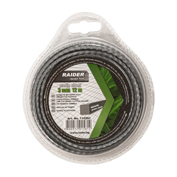 CORD FOR MOWING PROFILE SQUARE 3.0MMX12M RAIDER