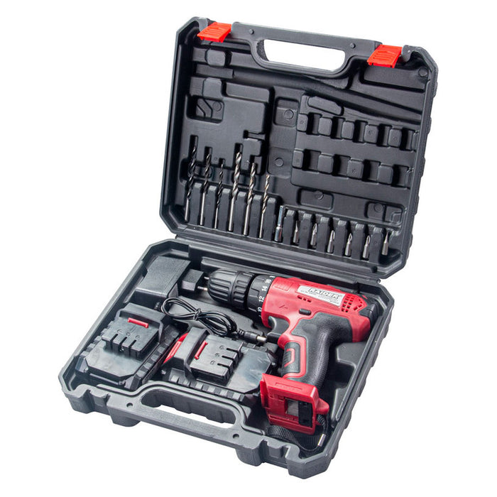 BATTERY DRILL RAIDER RD-CDL34 12 V, 24.00 nm, NUMBER OF BATTERIES 2, 1.50 Ah, SUITCASE