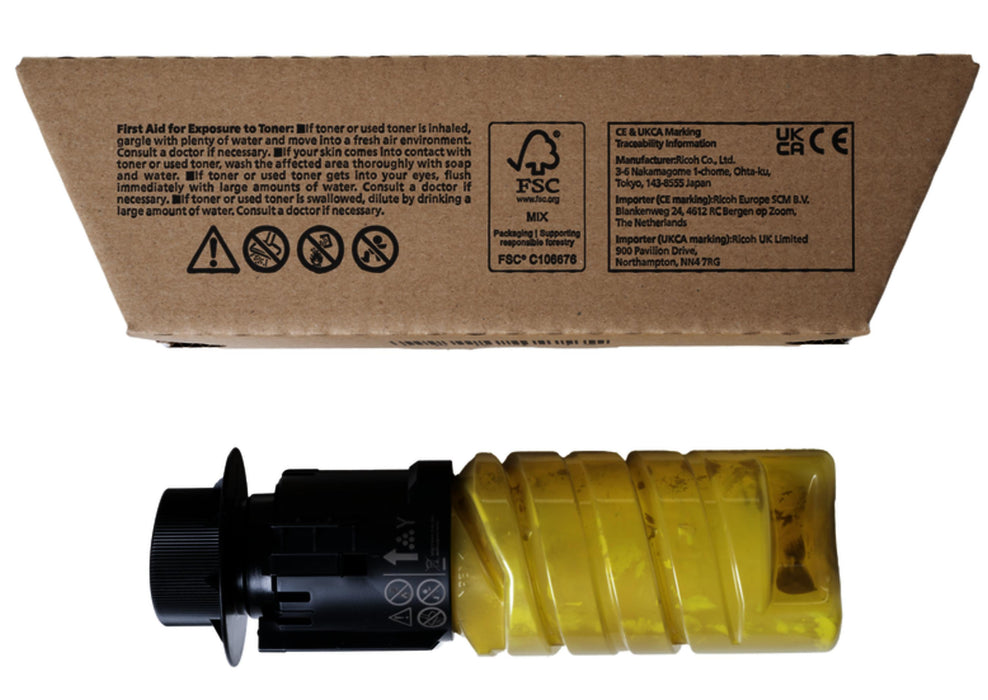 Toner cartridge Ricoh M C320H, 4200 copies, For M C320FSE, Yellow