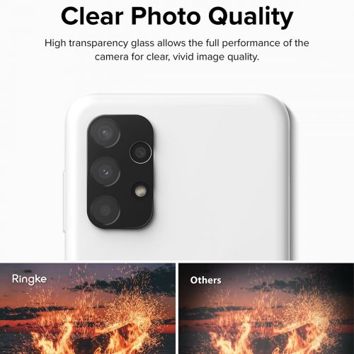 Ringke Galaxy A13 4G Camera Protector Full Cover Glass package (3 pcs) Black