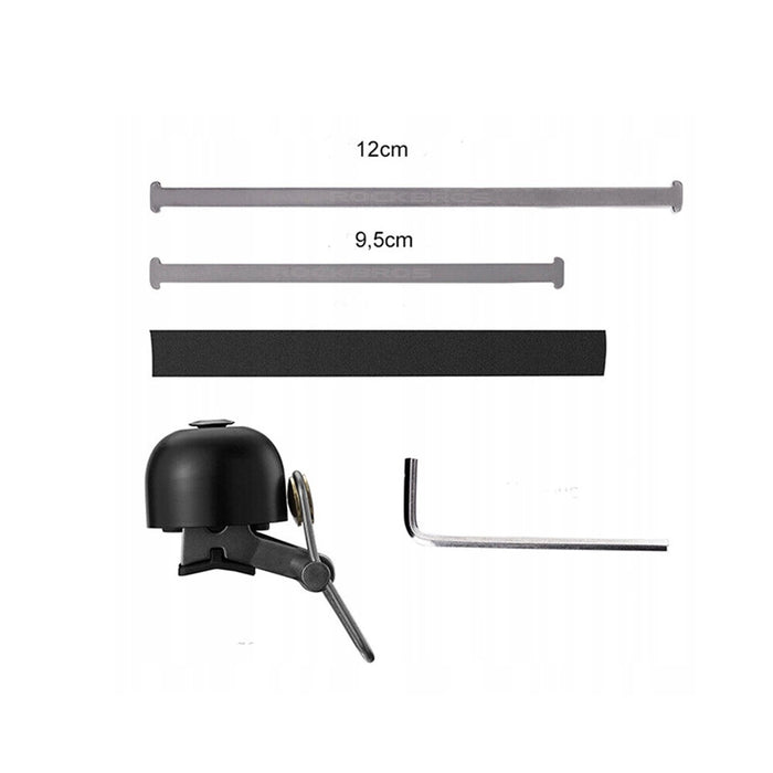 Rockbros 15-1BBK retro bicycle bell - black