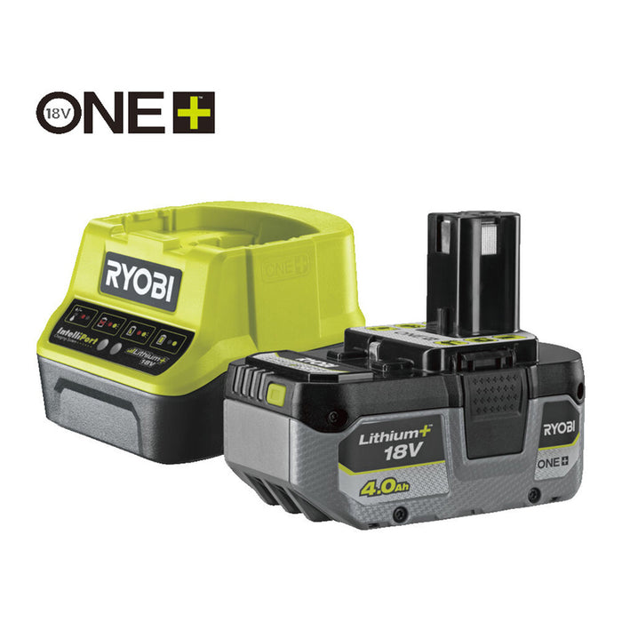 BATTERY AND CHARGER 18 V 4 AH RYOBI ONE+ RC18120-140X