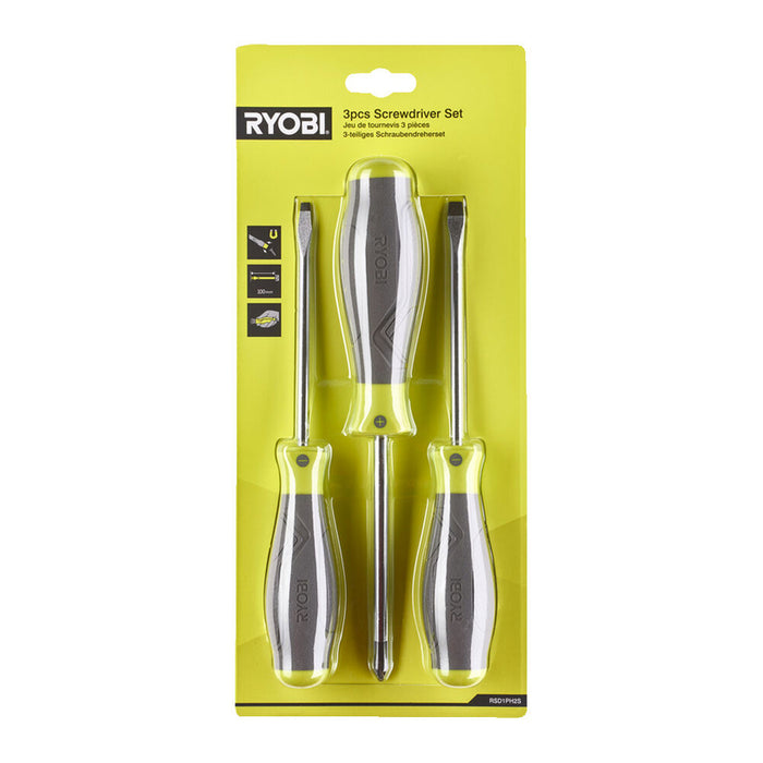 3 PCS RYOBI RSD1PH2S MAGNETIC SCREWDRIVER SET