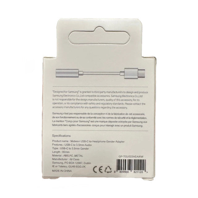 Samsung GP-TGU023AE DAC USB-C to 3.5mm mini jack adapter - white