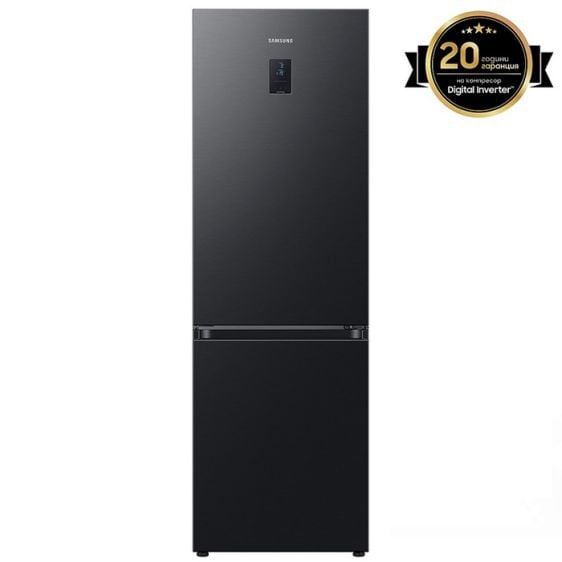Refrigerator with freezer SAMSUNG RB34C675EBN/EF, 344 l, SmartThings, All Around Cooling, 185.3 cm