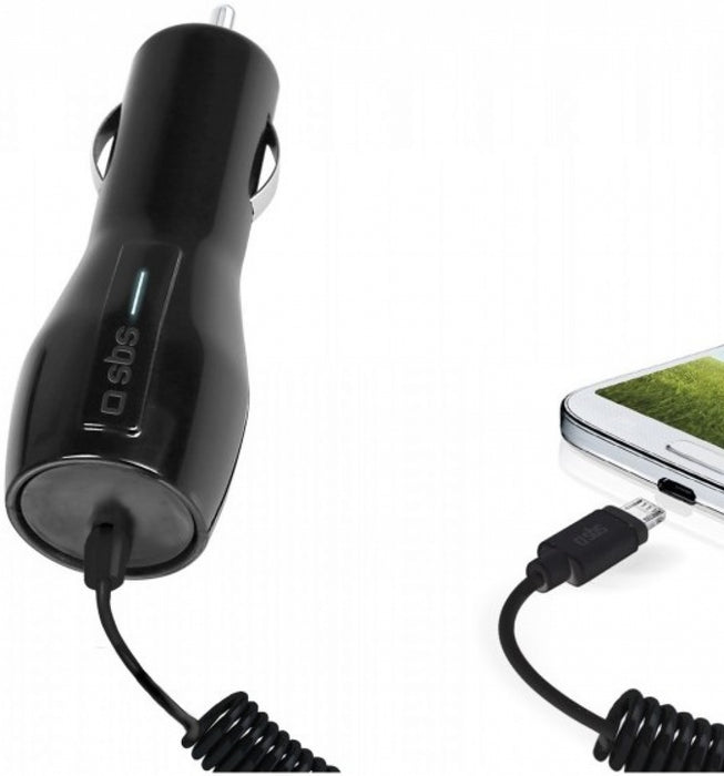 Car charger SBS Car charger 1000 mAh with cable, micro USB TECARMICRO1A
