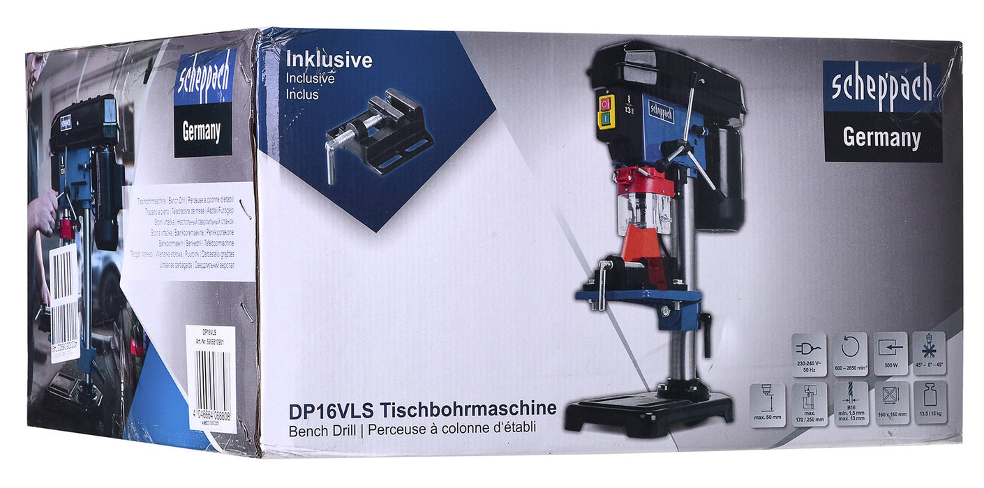 Scheppach DP16VLS drill press 500 W