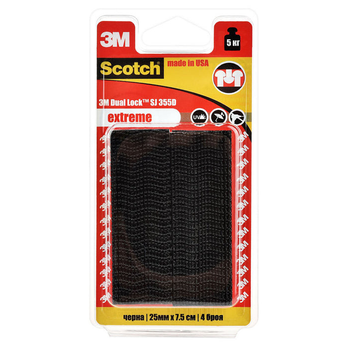 FASTENING TAPES BLACK 4 PCS 4 PCS SCOTCH