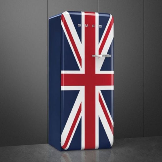 Refrigerator SMEG FAB28LDUJ5, 270 l, Left hinges, British flag