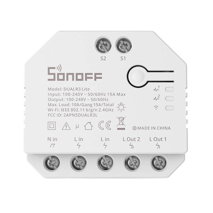 Smart Wi-Fi switch WiFi Sonoff Dual R3 Lite