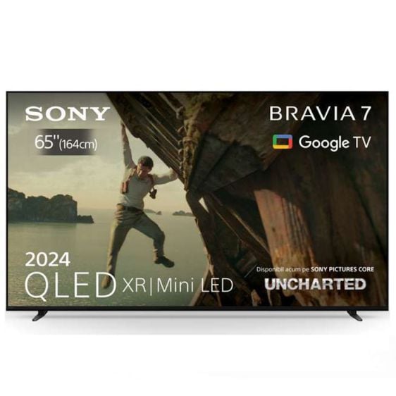 TV SONY Bravia 7 K65XR70, 65" (164 cm), QLED XR, Mini LED, 4K Ultra HD, Smart Google TV, (2024)