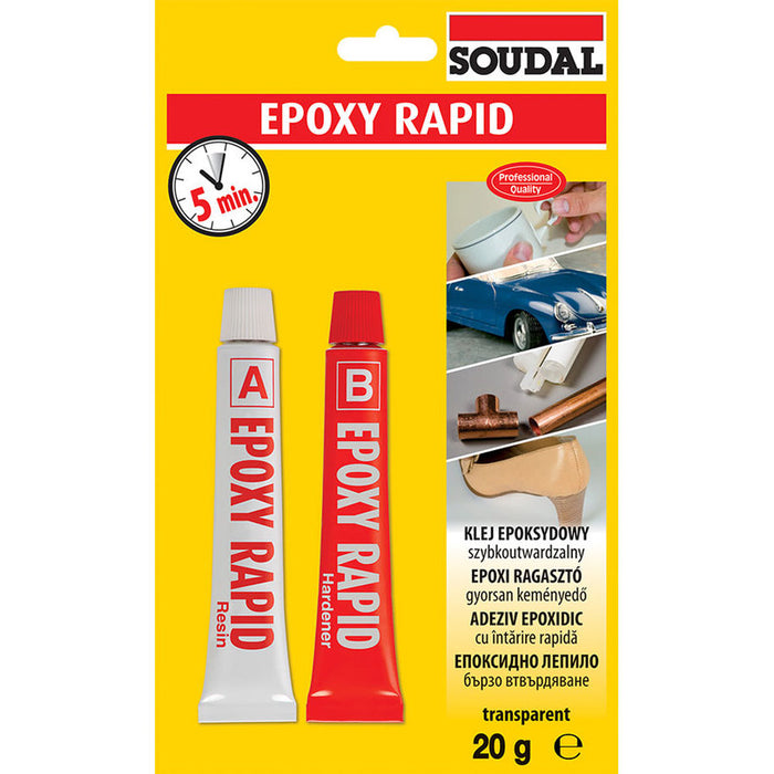 EPOXY ADHESIVE EPOXY RAPID 2X10 G SOUDAL