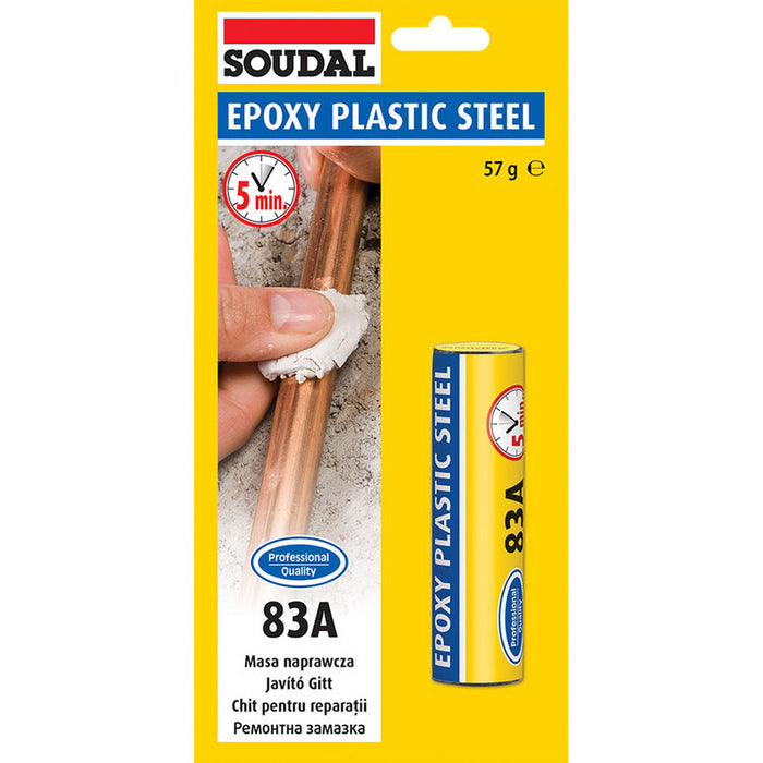 EPOXY ADHESIVE 83A EPOXY PLASTIC STEEL 57 G SOUDAL