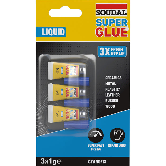 SECOND ADHESIVE 3 X 1 G SOUDAL