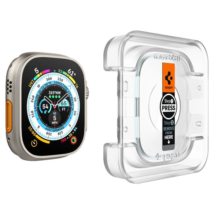 Spigen Glas.tR EZ Fit tempered glass for Apple Watch Ultra / Ultra 2 (49 mm) - 2 pcs.