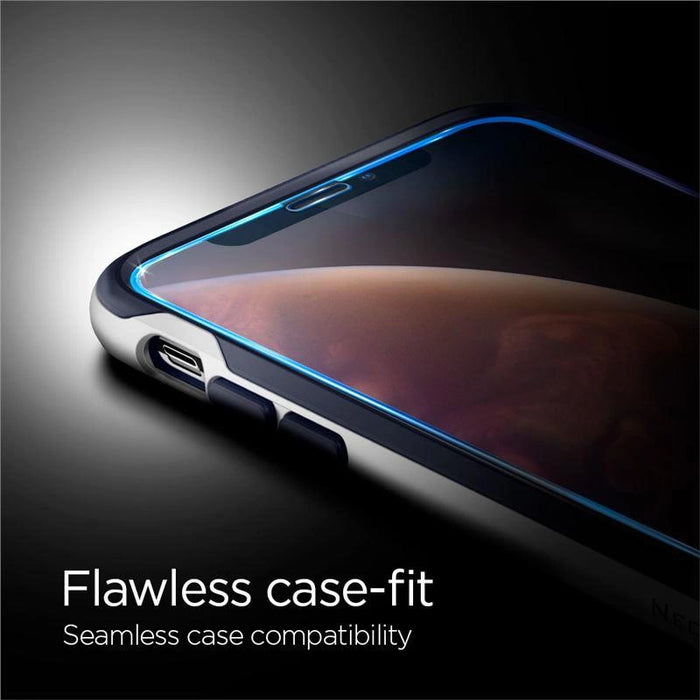 Spigen Glass FC Tempered Glass with Black Frame for iPhone X / XS / 11 Pro