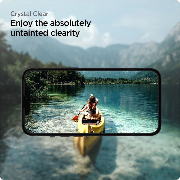 Spigen ALM Glass FC Tempered Glass for iPhone 13 / 13 Pro / 14 - Black