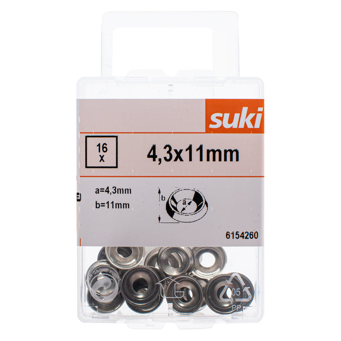 RAISED WASHER BRASS 4.3X11MM SUKI