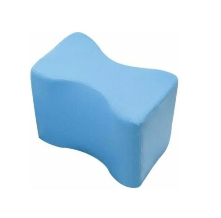 Wedge separator cushion between thighs with leg brace