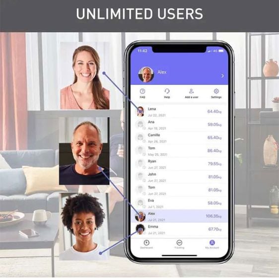 Scale TEFAL Goodvibes Health BM9670S1