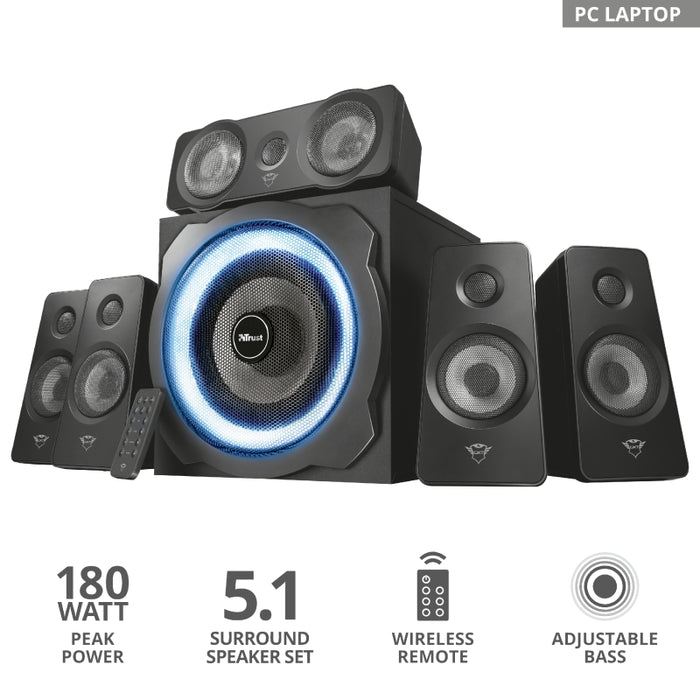 TRUST GXT 658 Tytan 5.1 Surround Speaker System