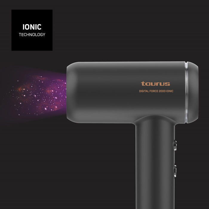 Taurus DIGITAL FORCE 2000 IONIC hair dryer 1800 W Black
