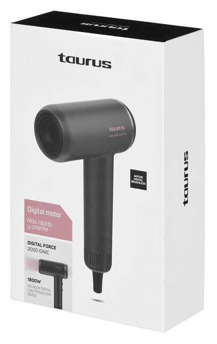 Taurus DIGITAL FORCE 2000 IONIC hair dryer 1800 W Black