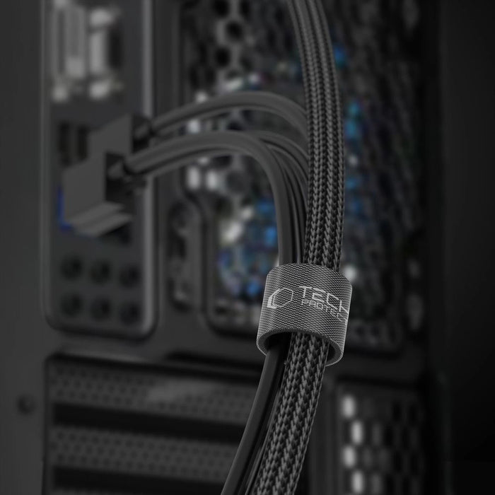 Tech-Protect Velcro Cable Organizer 3m - Black