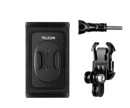 Telesin backpack strap mount with J-hook mount for GoPro/Osmo Action (GP-BPM-003)