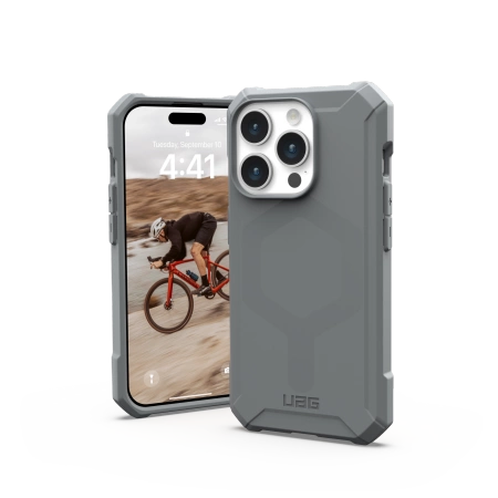 UAG Essential Armor MagSafe case for iPhone 15 Pro - silver