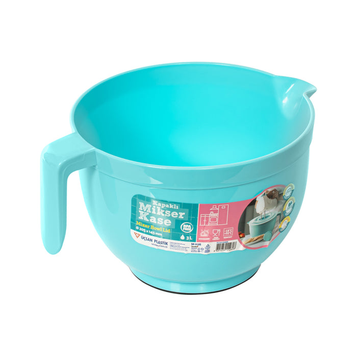MIXER BOWL WITH LID 3L UCSAN