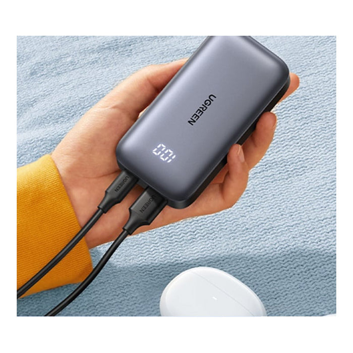 POWER BANK 10,000mAh, 30W, MINI PB502 UGREEN - GRAY