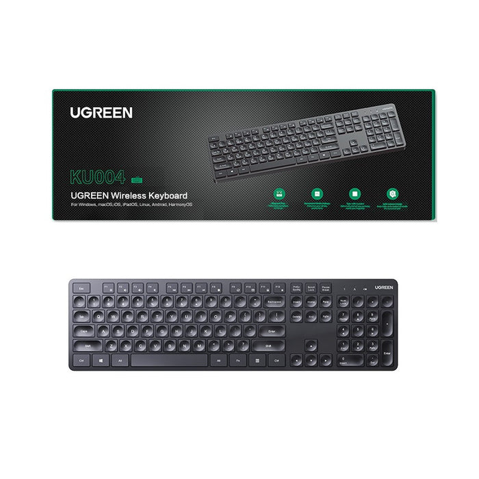 KEYBOARD WIRELESS BG, CHOCOLATE MEM KU004 UGREEN