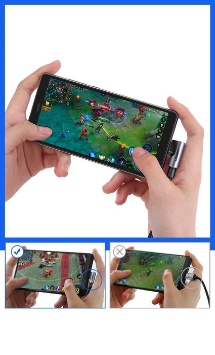 Ugreen US284 50941 USB-A (straight) / USB-C (angled) 3A Cable 1m - Gray