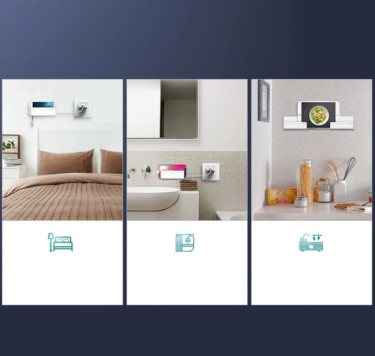 Ugreen wall mount smartphone stand for charging white (30394)