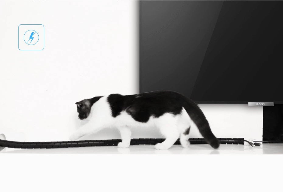 Ugreen LP121 cover 30818 cable organizer 1.5m - black