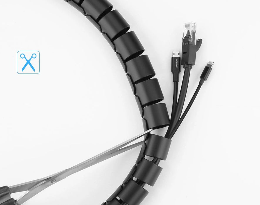 Ugreen LP121 cover 30818 cable organizer 1.5m - black