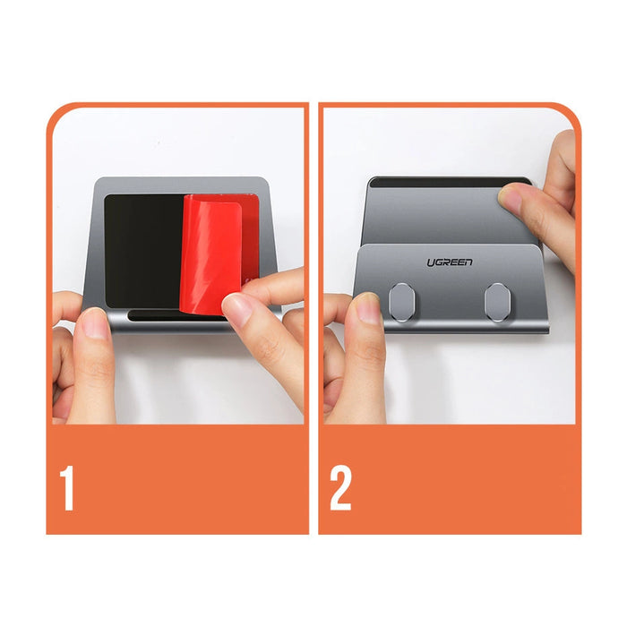 Ugreen LP193 metal wall holder for smartphone / tablet 4-9.7" - silver