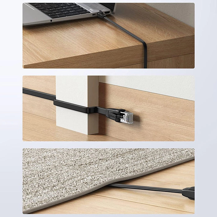 Ugreen NW102 50174 flat LAN Ethernet cable Cat. 6 2m - black