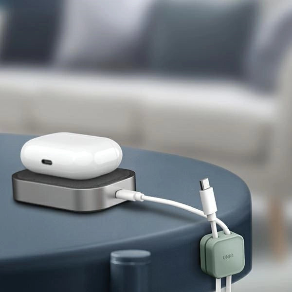 Uniq Pod Self-adhesive Cable Organizer Set of 8 Green/Mist Green