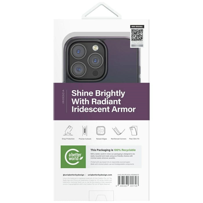 Uniq Iridescia Magclick Charging Case for iPhone 16 Pro Max - Black