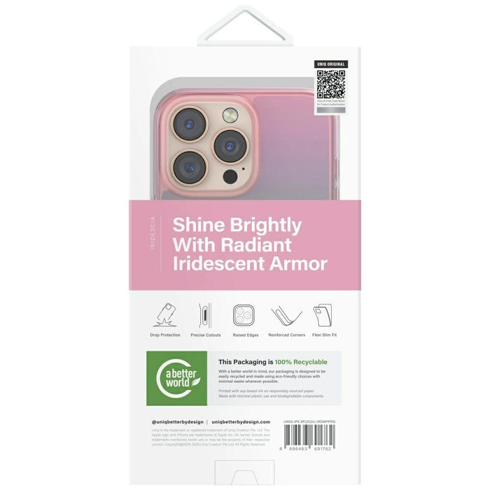 Uniq Iridescia Magclick Charging Case for iPhone 16 Pro Max - Pink
