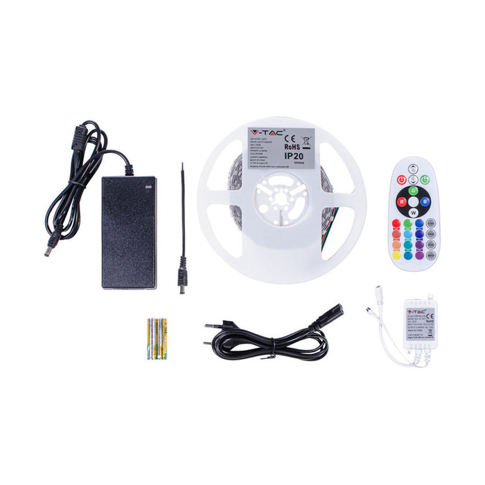LED STRIP KIT 7/10W 60/5M IP20 RGB V-TAC