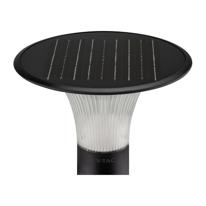 LED SOLAR LAMP 15W 4000-6000K 1900LM IP65 BLACK V-TAC