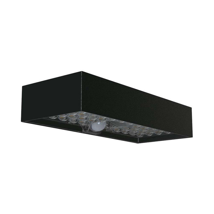 LED SOLAR FACADE FIXTURE WITH SENSOR 6W 4000K IP65 BLACK V-TAC