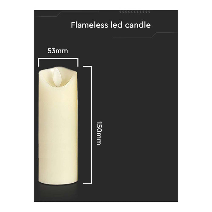 LED DECORATIVE CANDLE ON BATTERIES 15CM V-TAC
