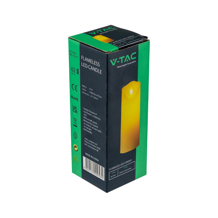 LED DECORATIVE CANDLE ON BATTERIES 15CM V-TAC