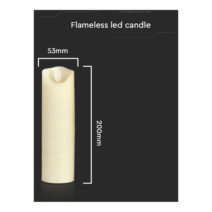LED DECORATIVE CANDLE ON BATTERIES 20CM V-TAC