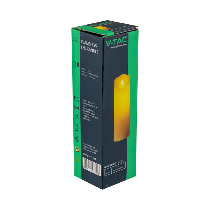LED DECORATIVE CANDLE ON BATTERIES 20CM V-TAC