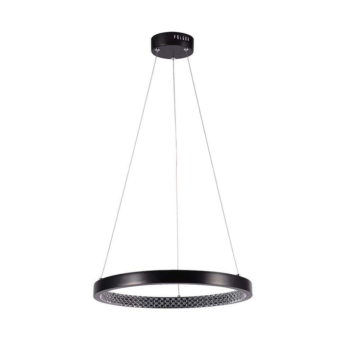 LED PENDANT 19W 4000K 40CM CRYSTAL BLACK V-TAC